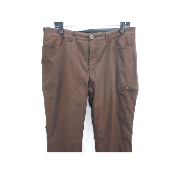 Eddie Bauer Pants Rainier Women Size 12 (34x32) Brown Fleece Lined Jogger - Picture 2 of 12